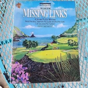 1990 The Case of the Missing Links a Jigsaw Puzzle 500 Pcs. Sealed Pkg.